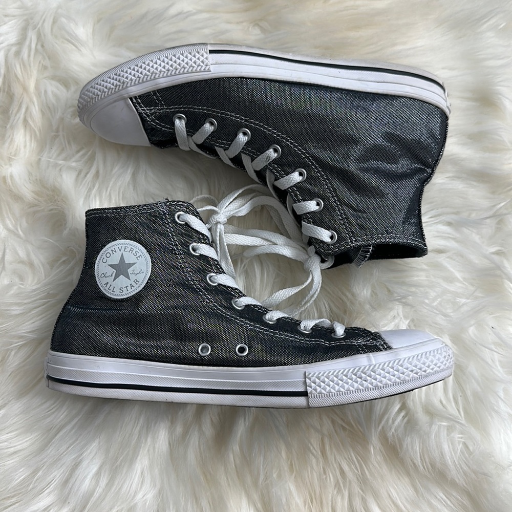 Chuck Taylor Converse AllStar Black Glitter Hightops